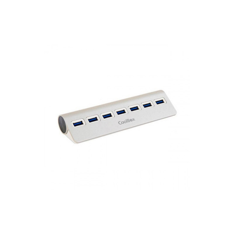 COO-HU7ALU3 HUB DE INTERFAZ USB 3.2 GEN 1 (3.1 GEN 1) TYPE-A 5000 MBIT/S PLATA