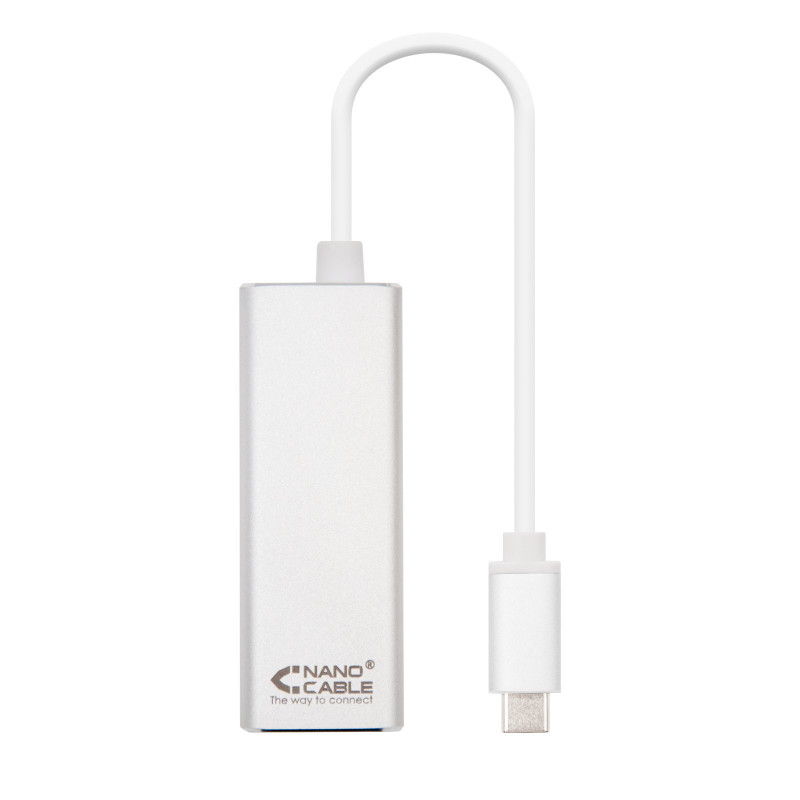 CONVERSOR USB-C A ETHERNET GIGABIT 10/100/1000 MBPS. 15CM