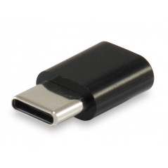 133472 CABLE GENDER CHANGER USB C MICRO USB B NEGRO