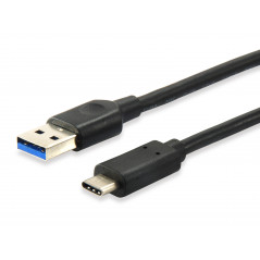 128345 CABLE USB 0,5 M USB 3.2 GEN 1 (3.1 GEN 1) USB C USB A NEGRO