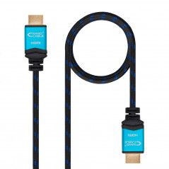 CABLE HDMI V2.0 4K@60GHZ 18 GBPS A/M-A/M, NEGRO, 0.5 M.