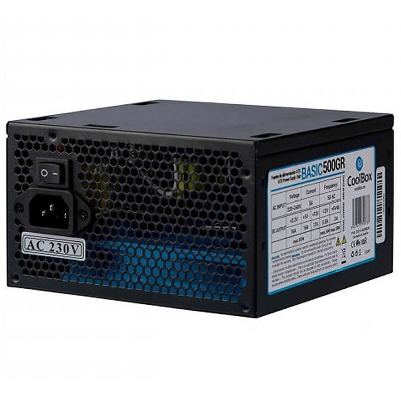 BASIC 500GR UNIDAD DE FUENTE DE ALIMENTACIÓN 500 W 20+4 PIN ATX ATX NEGRO