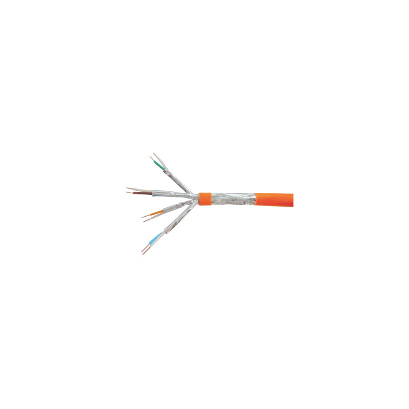 187321 CABLE DE RED NARANJA 100 M CAT7 S/FTP (S-STP)