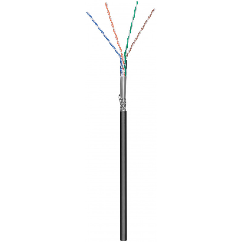 57296 CABLE DE RED NEGRO 100 M CAT5E SF/UTP (S-FTP)