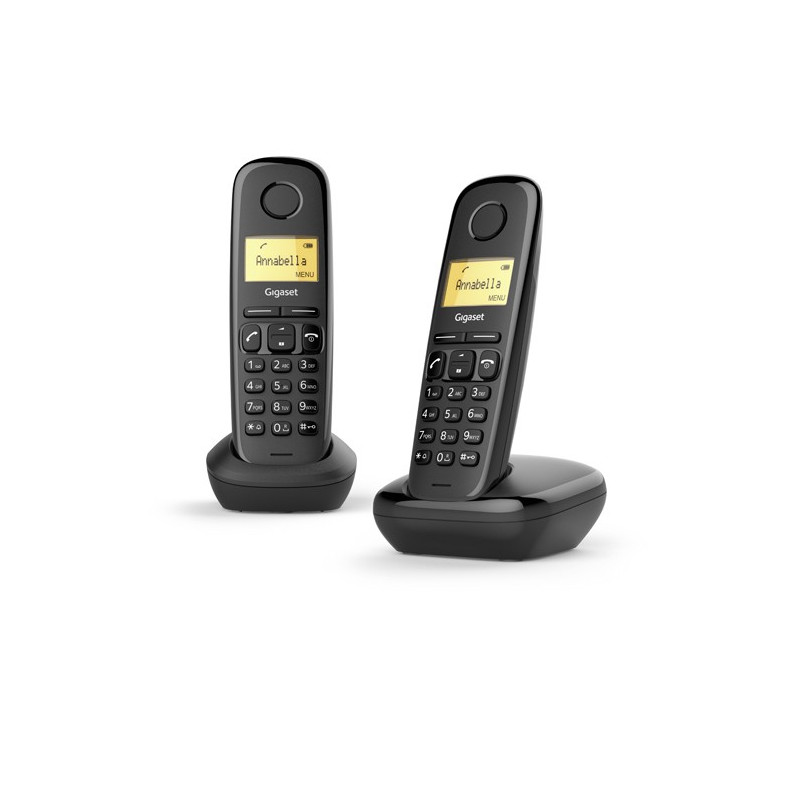 A170 DUO TELÉFONO DECT/ANALÓGICO NEGRO IDENTIFICADOR DE LLAMADAS