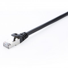 CABLE DE RED BLINDADO CAT6 STP 01M NEGRO