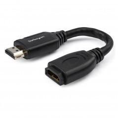 CABLE DE 15CM DE EXTENSIÓN ALARGADOR HDMI 2.0 DE ALTA VELOCIDAD CON ETHERNET - EXTENSOR DE PUERTOS - CABLE PARA CONSERVA