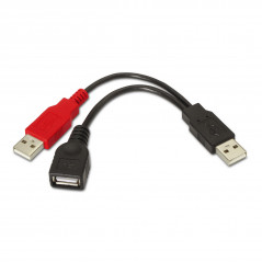 A101-0030 CABLE USB 0,15 M USB 2.0 2 X USB A USB A NEGRO, ROJO