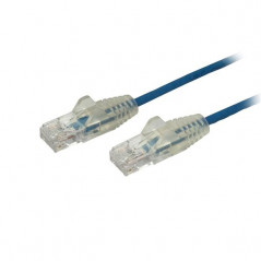 CABLE CAT6 DE 50CM - DELGADO - CON CONECTORES RJ45 SIN ENGANCHES - AZUL