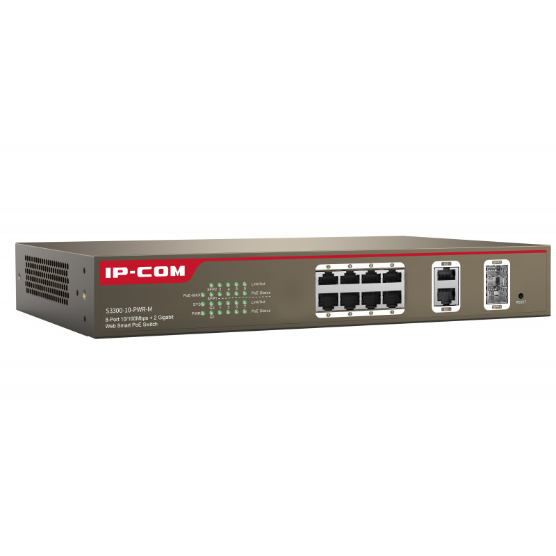 S3300-10-PWR-M SWITCH GESTIONADO L2 FAST ETHERNET (10/100) GRIS ENERGÍA SOBRE ETHERNET (POE)