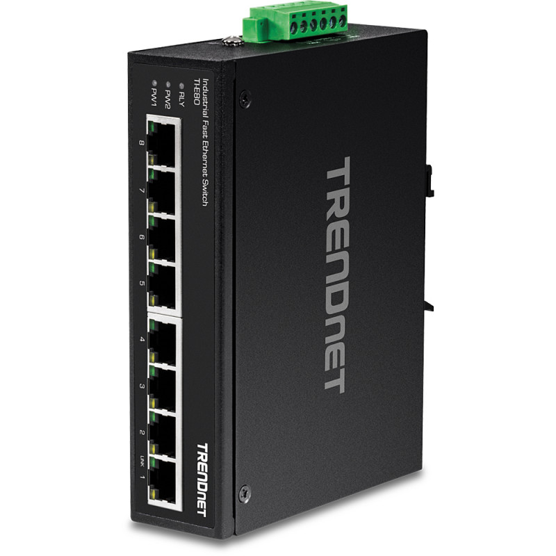 TI-E80 SWITCH FAST ETHERNET (10/100) NEGRO