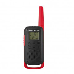 TALKABOUT T62 TWO-WAY RADIOS 16 CANALES 12500 MHZ NEGRO, ROJO