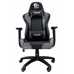 SILLA GECKO GAMING NEGRA/GRIS, BRAZOS FIJOS, BUTTERFLY, BASE NYLON, RUEDAS NYLON, GAS CLASE 4