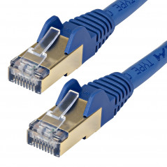 CABLE 5M ETHERNET CAT6A - CABLE DE RED DE 10 GIGABITS BLINDADO SNAGLESS RJ45 POE DE 100W - LATIGUILLO STP DE 10GBE CON A