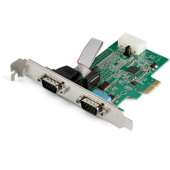 TARJETA PCI EXPRESS SERIE DE 2 PUERTOS RS232 UART 16950 - CON CACHÉ FIFO DE 256 BYTES - CHIPSET ASX9