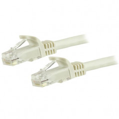 CABLE DE 1,5M CAT6 ETHERNET DE RED BLANCO - RJ45 SIN ENGANCHES - 24AWG