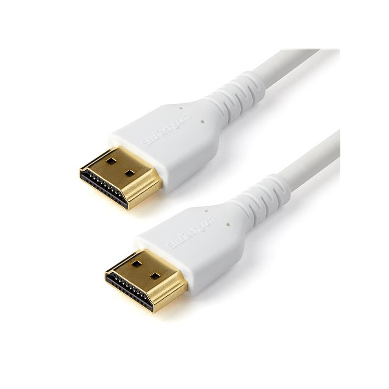 CABLE DE 1M HDMI 2.0 CERTIFICADO PREMIUM DE ALTA VELOCIDAD CON ETHERNET - DURABLE - UHD 4K 60HZ - CON FIBRA DE ARAMIDA -