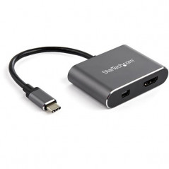 ADAPTADOR DE VÍDEO MULTIPUERTOS USB-C - HDMI O MINI DISPLAYPORT - 4K DE 60HZ