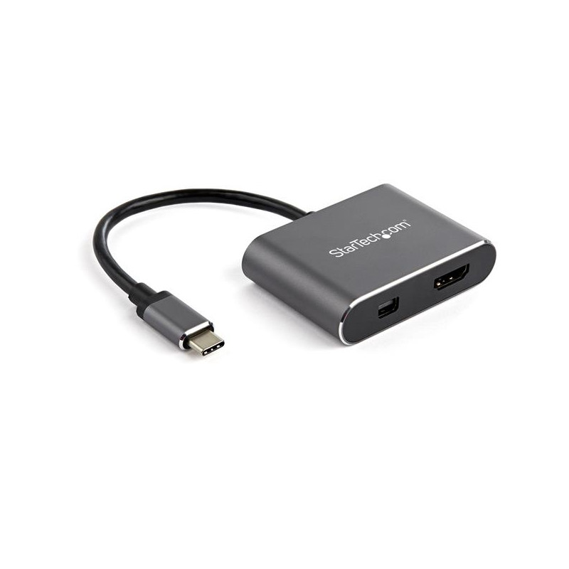 ADAPTADOR DE VÍDEO MULTIPUERTOS USB-C - HDMI O MINI DISPLAYPORT - 4K DE 60HZ