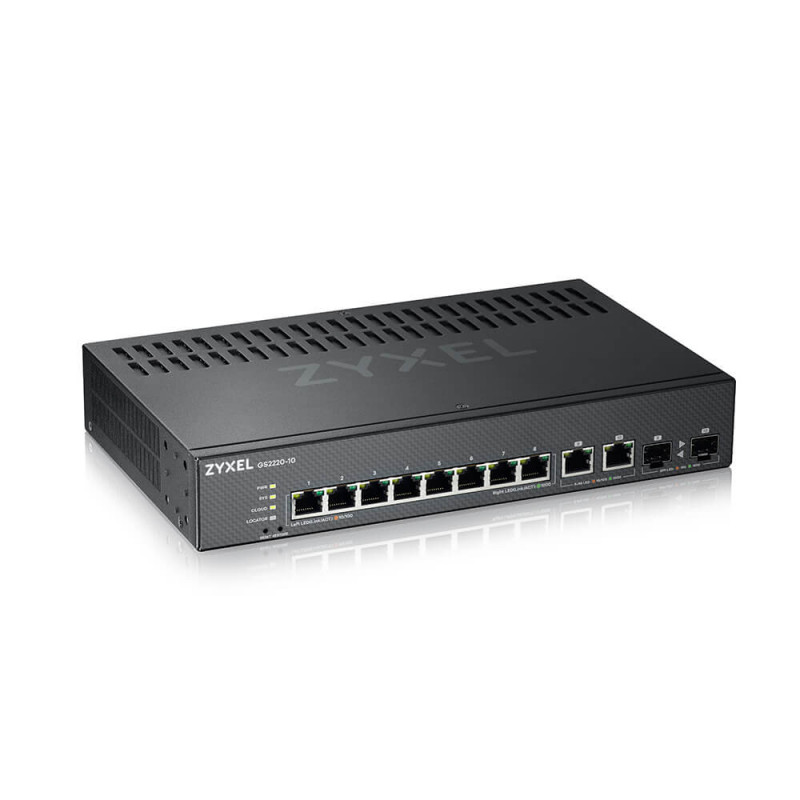 GS2220-10-EU0101F SWITCH GESTIONADO L2 GIGABIT ETHERNET (10/100/1000) NEGRO