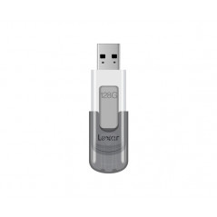 JUMPDRIVE V100 UNIDAD FLASH USB 128 GB USB TIPO A 3.2 GEN 1 (3.1 GEN 1) GRIS, BLANCO
