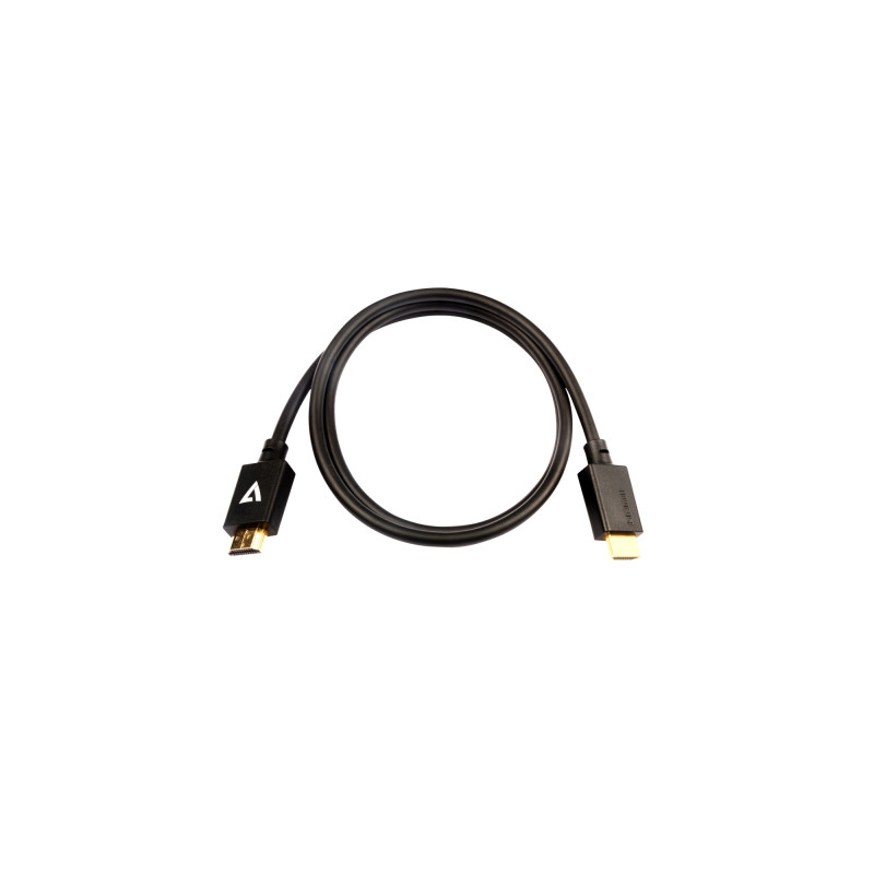 CABLE DE VÍDEO NEGRO PRO HDMI MACHO A HDMI MACHO 1M