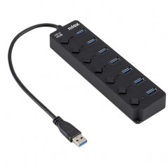 NXHUB-06 HUB DE INTERFAZ USB 3.2 GEN 1 (3.1 GEN 1) TYPE-A 5000 MBIT/S NEGRO