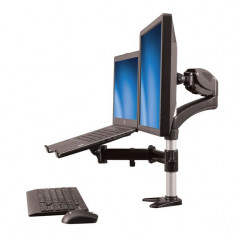 BRAZO PARA UN MONITOR - BASE PARA ORDENADOR PORTÁTIL CON AJUSTE DE ALTURA DE UN TOQUE