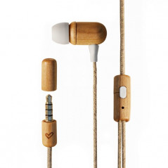 ECO CHERRY WOOD AURICULARES DENTRO DE OÍDO CONECTOR DE 3,5 MM MADERA