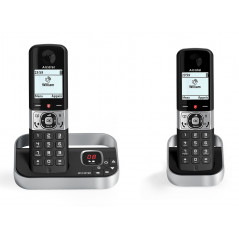 F890 VOICE DUO ZWART TELÉFONO DECT IDENTIFICADOR DE LLAMADAS NEGRO, PLATA