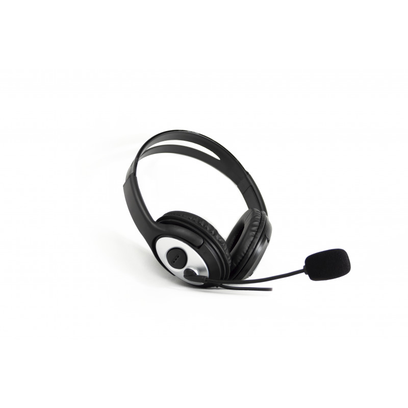 COOLCHAT 3.5 AURICULARES DIADEMA CONECTOR DE 3,5 MM NEGRO, PLATA