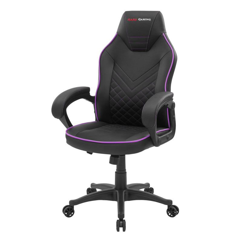 MGCX ONE SILLA PARA VIDEOJUEGOS UNIVERSAL ASIENTO ACOLCHADO NEGRO, ROSA