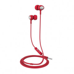 UP500 AURICULARES DENTRO DE OÍDO CONECTOR DE 3,5 MM ROJO