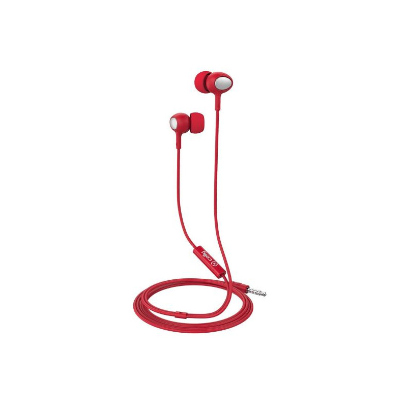 UP500 AURICULARES DENTRO DE OÍDO CONECTOR DE 3,5 MM ROJO