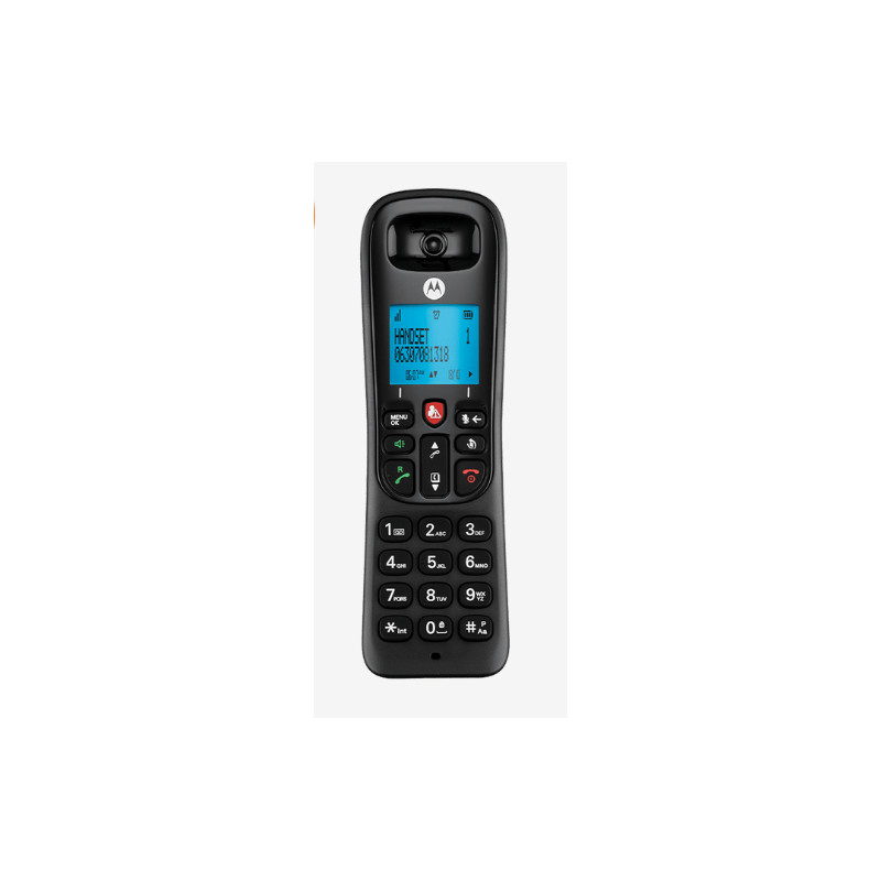 CD4001 TELÉFONO DECT NEGRO IDENTIFICADOR DE LLAMADAS