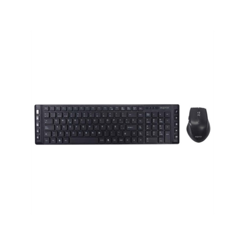 APPMX430 TECLADO RF INALÁMBRICO QWERTY ESPAÑOL NEGRO