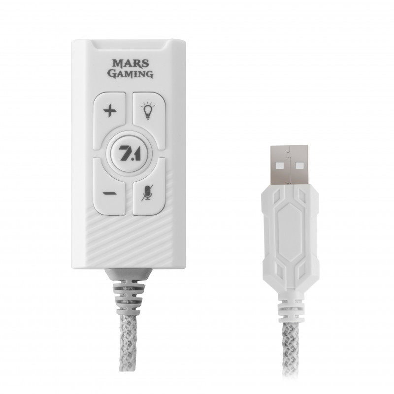 MSC2W TARJETA DE SONIDO EXTERNA 7.1 USB BLANCA