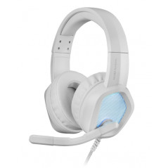 MH320 AURICULARES DIADEMA CONECTOR DE 3,5 MM USB TIPO A BLANCO