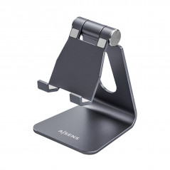 SOPORTE DE SOBREMESA TAMAÑO M AJUSTABLE (1 PIVOTE) PARA MOVIL / TABLET, GRIS