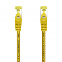 CABLE DE RED LATIGUILLO RJ45 LSZH CAT.7 600 MHZ S/FTP PIMF AWG26, AMARILLO, 0.5 M