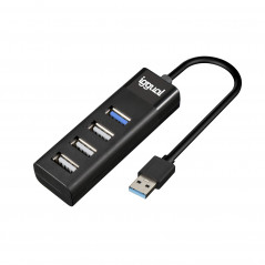 IGG317686 HUB DE INTERFAZ USB 3.2 GEN 1 (3.1 GEN 1) TYPE-A 5000 MBIT/S NEGRO