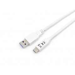 128363 CABLE USB 1 M USB 3.2 GEN 1 (3.1 GEN 1) USB A USB C BLANCO