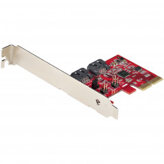 TARJETA PCIE SATA - TARJETA PCI EXPRESS CONTROLADORA DE 2 PUERTOS SATA DE 6GBPS - PERFIL COMPLETO O BAJO - ADAPTADOR PCI