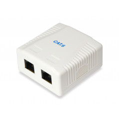 235214 CAJA DE TOMACORRIENTE RJ-45 BLANCO