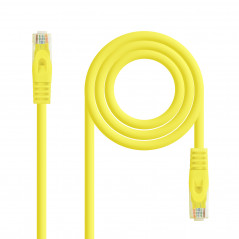 CABLE RED LATIGUILLO RJ45 LSZH CAT.6A UTP AWG24, AMARILLO, 25 CM