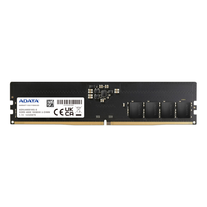 AD5U480016G-S MÓDULO DE MEMORIA 16 GB 1 X 16 GB DDR5 4800 MHZ ECC