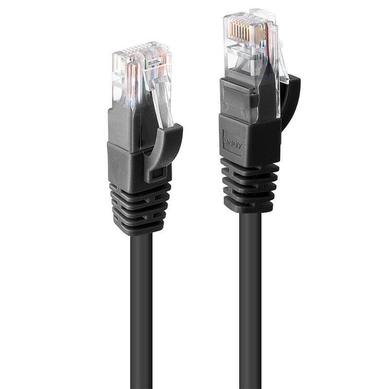 48077 CABLE DE RED NEGRO 1 M CAT6 U/UTP (UTP)