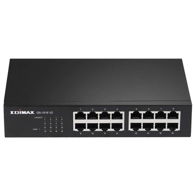 GS-1016 V2 SWITCH GESTIONADO GIGABIT ETHERNET (10/100/1000) NEGRO