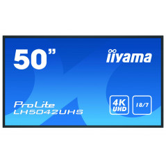 LH5042UHS-B3 PANTALLA DE SEÑALIZACIÓN PIZARRA DE CABALLETE DIGITAL 125,7 CM (49.5\") VA 4K ULTRA HD NEGRO ANDROID 8.0