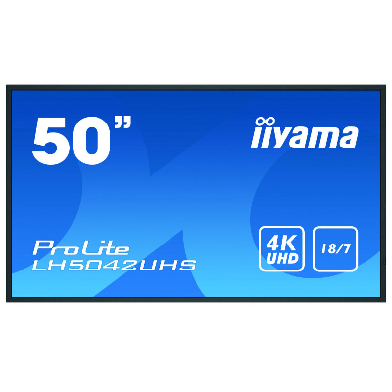 LH5042UHS-B3 PANTALLA DE SEÑALIZACIÓN PIZARRA DE CABALLETE DIGITAL 125,7 CM (49.5\") VA 4K ULTRA HD NEGRO ANDROID 8.0